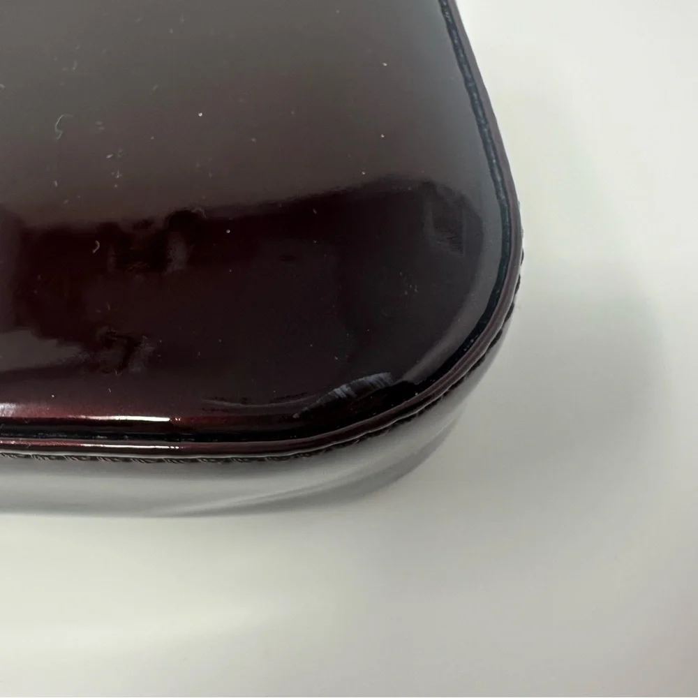 Louis Vuitton Dark Burgundy Clutch with Gold Logo - Picture 14 of 16